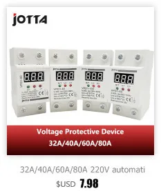 40A 220V автоматическое переподключение от перенапряжения и защиты от перенапряжения защитное устройство реле с вольтметром монитор напряжения