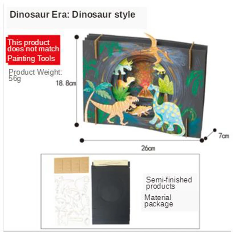 

DIY Vast Starry Sky Craft Toys For Children Lovely Dinosaur Children Handmade Crafts For Kids Interactive Educational Toy Gifts