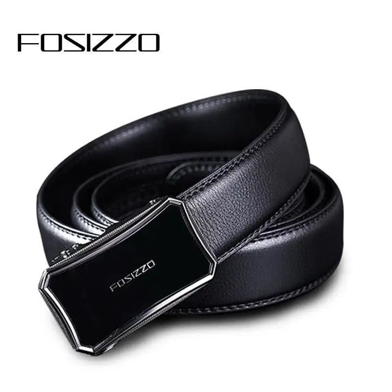 FOSIZZO новый модный кожаный ремень с автоматической пряжкой подарок