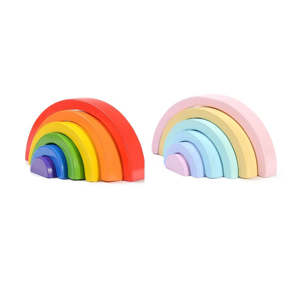 

Деревянные игрушки Монтессори радужные строительные блоки деревянные игрушки для детей дошкольные учебные пособия Обучающие блоки Прямая...