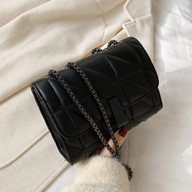 Фото Женская сумка-мессенджер из искусственной кожи в клетку 2020 | Багаж и сумки