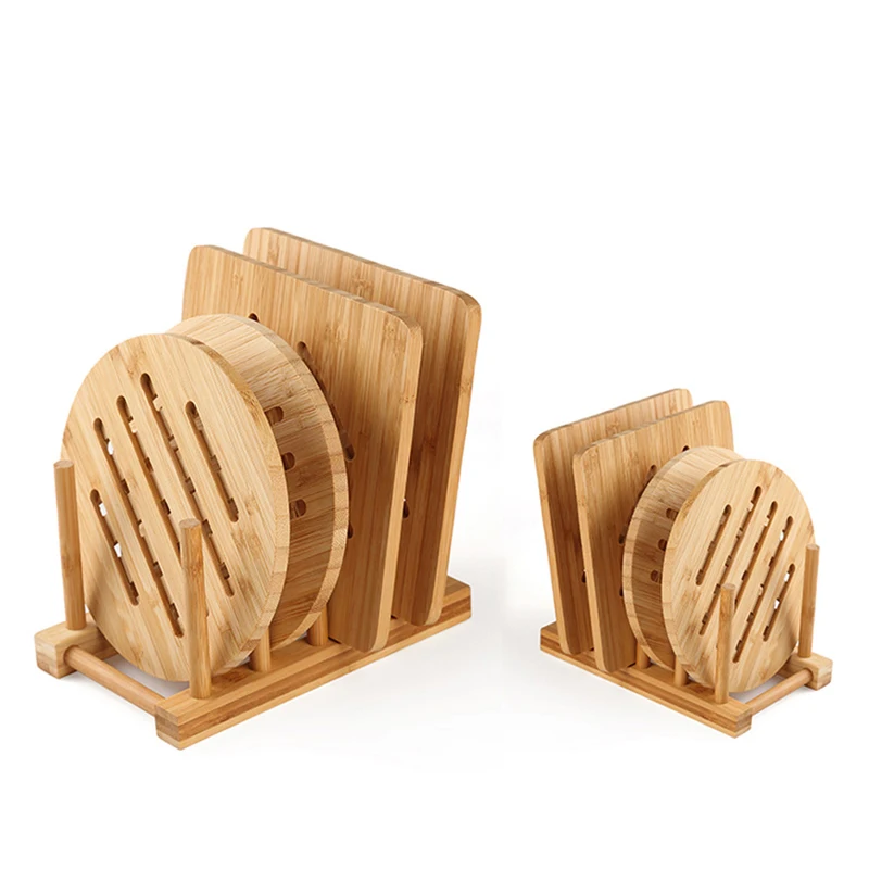 Подставка под домашний стол подставка напитки из натурального бамбука коврик