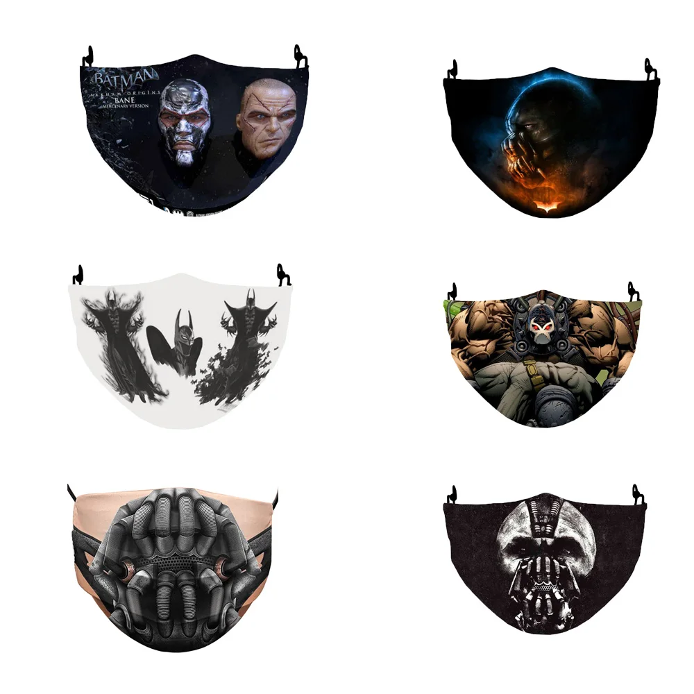 Горячая темно-рыцарь-поднимается-Бэйн Косплэй Для женщин мужчин рот маски для