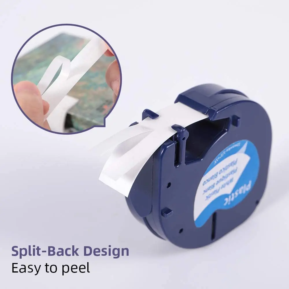 Совместимая с Labelife сменная лента для этикеток DYMO LetraTag пластмассовая 16952 91331 91332 Dymo