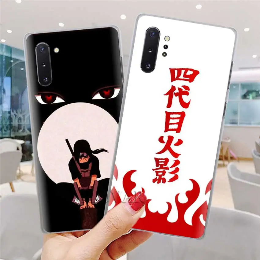 Аниме Наруто минималистичные чехлы для телефонов samsung Galaxy Note 10 S10 Plus 5G S10e A30 A40 A50 A60 A70 M40 жесткий чехол