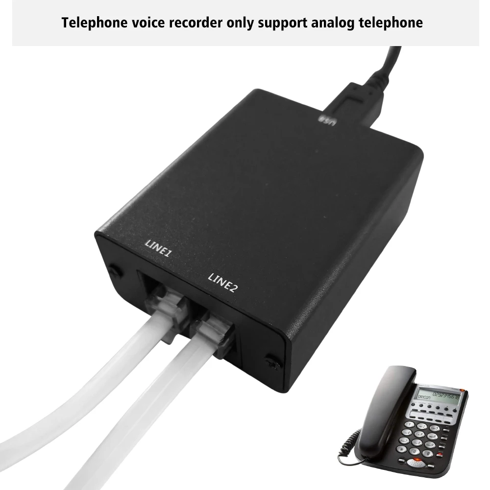 ,landline Recorder For System+32gb 64gb 128gb Memory Micro Recording Box Mini Recording Box