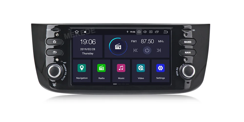 MEKEDE ips DSP Автомагнитола 6,2 дюймов Android 9,0 4+ 64G видео-выход автомобильный dvd-плеер для Fiat/Linea/Punto 2012