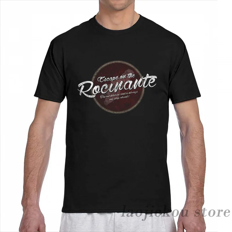 Футболка The просторная Rocinante с красным грязным принтом для мужчин и женщин модная