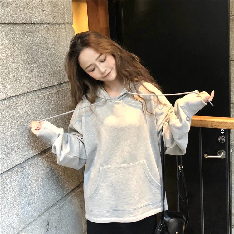 Свободные весенне-осенние толстовки Повседневная Женская одежда модный бренд