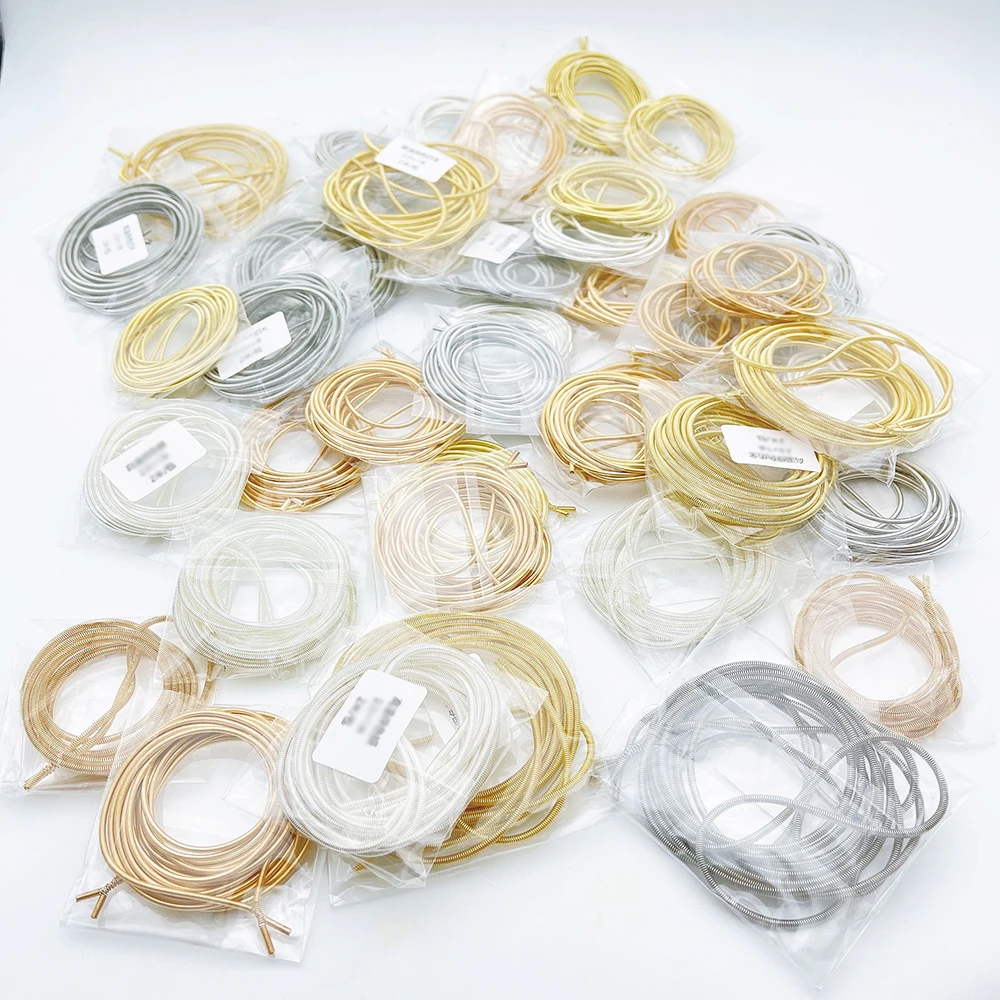 

1meter Stainless Steel Spring Necklace Retractable Carbon Gold Steel Chain Wire Cord for Jewelry Making DIY Accessories Supplies