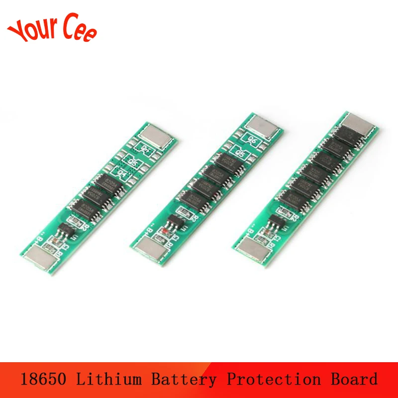 1S 3 7 в 18650 Защитная плата для литий ионной батареи PCB PCM BMS зарядное устройство 3MOS 4MOS