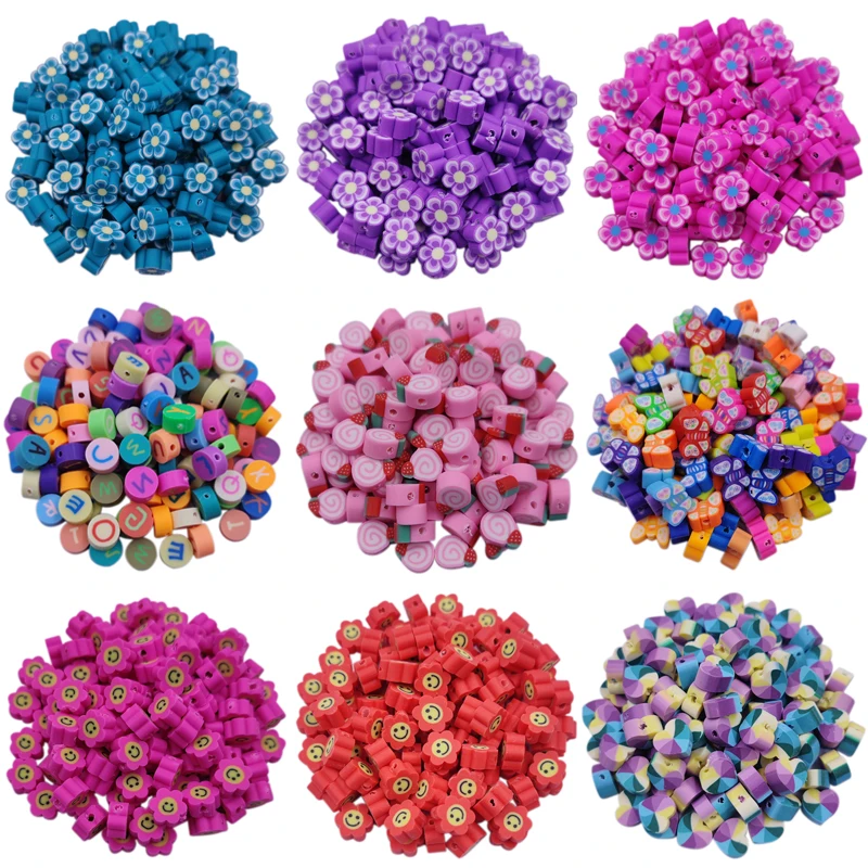 

10-20Pcs Fruit Shape Polymer Clay Beads Spacer Seed Beads For Jewelry Findings Making DIY Necklace Bracelet Handmade Accessories