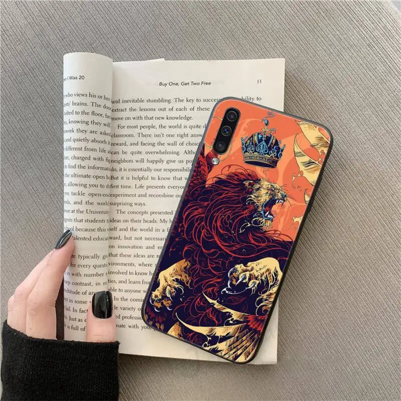 

Art abstract illustration tiger Phone Case For Samsung galaxy S 9 10 20 A 10 21 30 31 40 50 51 71 s note 20 j 4 2018 plus