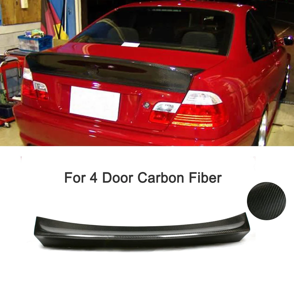 Спойлер для багажника из углеродного волокна BMW E46 Coupe Sedan M3 2Door 4 Door 1998 2006|spoiler wing|lip