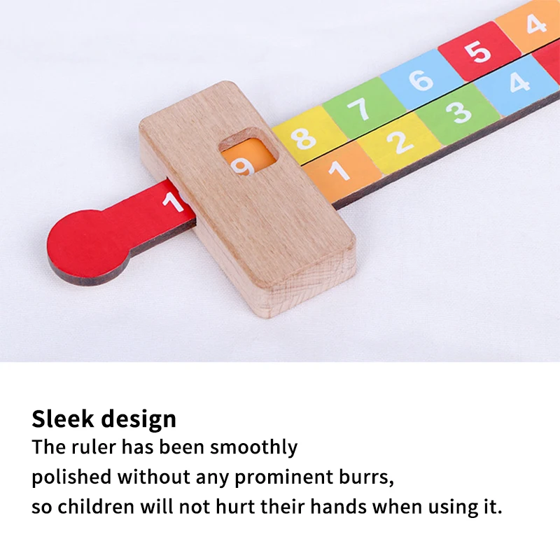 

Preschool education 1-10 Addition Ruler Digital operation count Calculation Math toy Educational Monterssori toys for Children