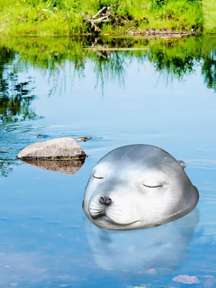 

Dolphin Ornament Floating Garden Pond Decor Animal Head Floating Head Ornament Garden Pond Decoration Outdoor