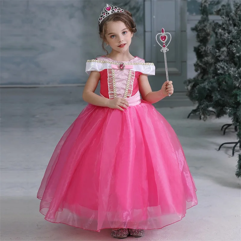 Only dress 14 Нарядное платье «Эльза»; Карнавальный Костюм Золушки и Эльзы; платья для девочек; Fantasia Menina; вечерние платья принцессы на Рождество и Хэллоуин; vestido - Цвет: Only dress 14