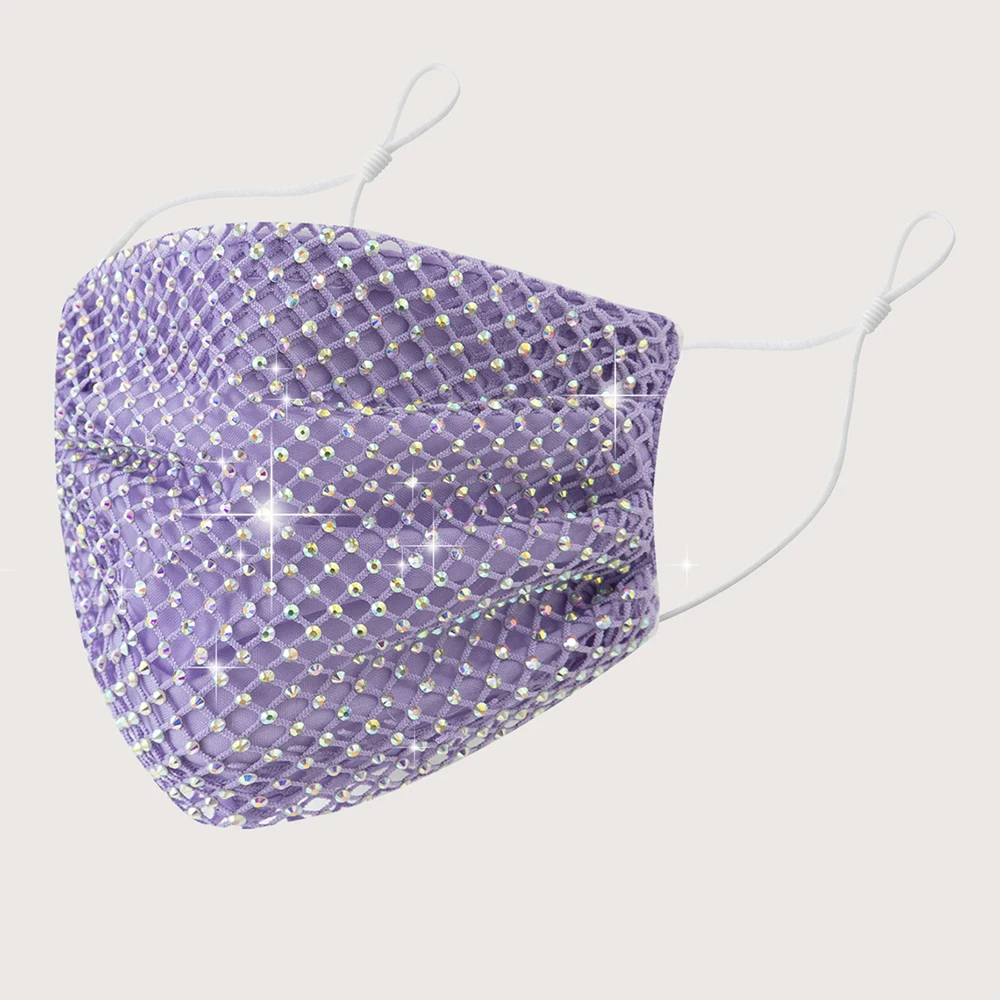 Блестящие стразы маска для лица Уход за кожей декор ювелирных изделий эластичные