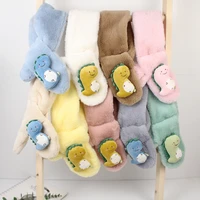 childrens scarf autumn winter children cute faux fur outdoor keep warm scarf with neck gift baby girls soft scarves for kids