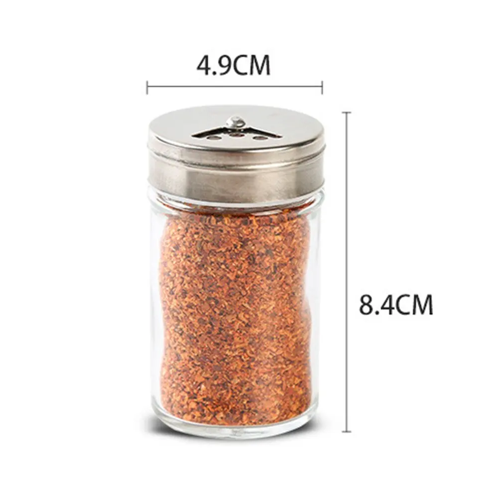 2017 нержавеющая сталь крышка горшок для приправ бутылка стеклянные кухонные