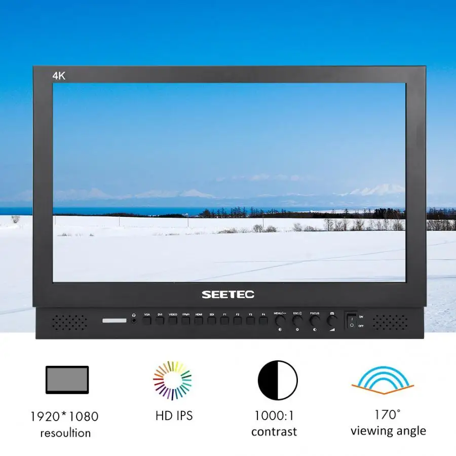 Seetec P173-9HSD 17,3 дюйма 4K ips SDI HDMI широковещательный монитор 1920*1080 широкоугольный монитор камеры AU Plug AC100-240V