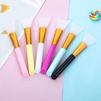 6pcs mix color silicone glue brush for diy jewelry making tools easy to clean uv epoxy resin facial face mask brush soft head