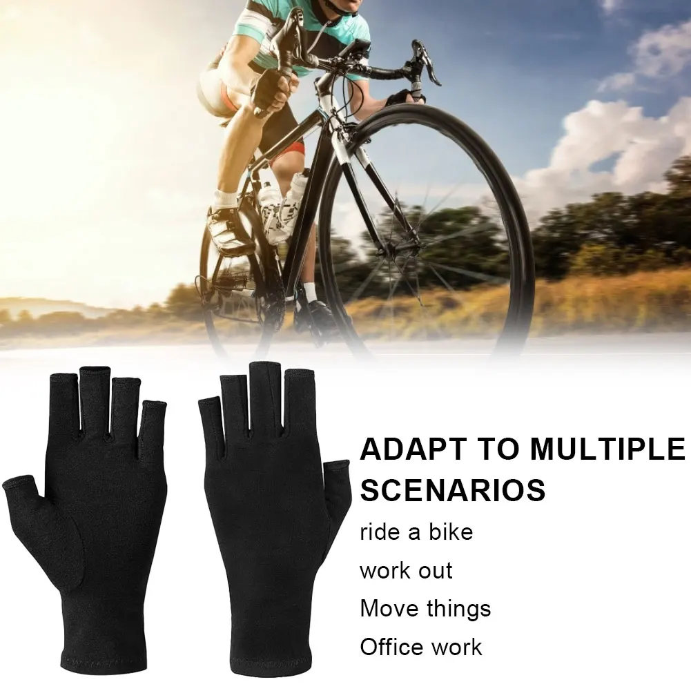 

Arthritis Gloves Compression Gloves Support And Warmth Fingerless Cotton Fabric Sports Gloves for Hands Finger Joints