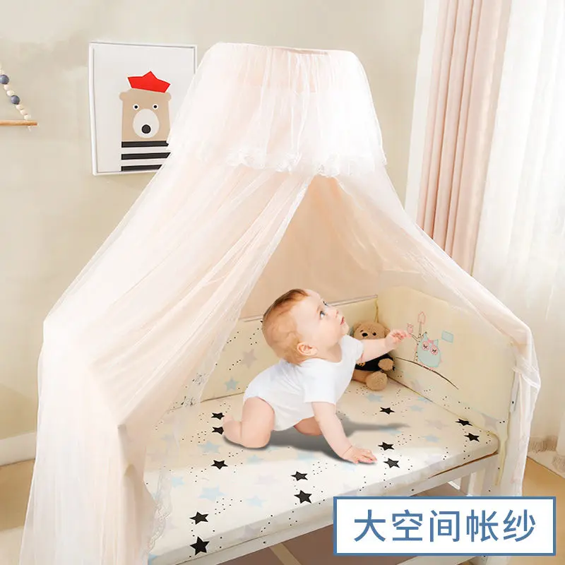 Folding Baby Bed Canopy Mosquito Net Free Shipping Bright Color Portable Polyester Mesh Tent Infant Beds | Мать и ребенок