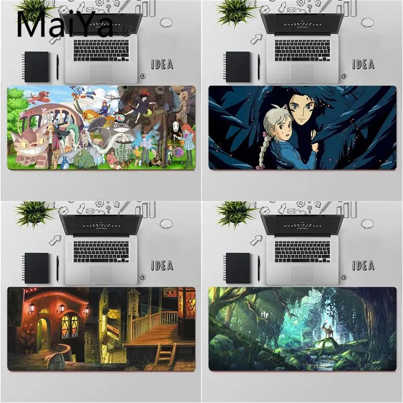

Maiya High Quality Studio Ghibli Spirited Away Totoro gamer play mats Mousepad Free Shipping Large Mouse Pad Keyboards Mat