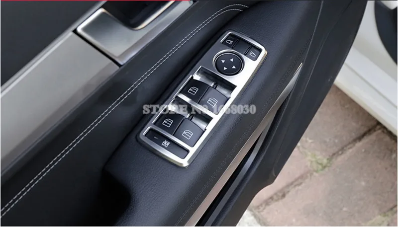Внутренний подлокотник переключатель окон отделка крышка 5 шт. для Benz E Class Coupe W207