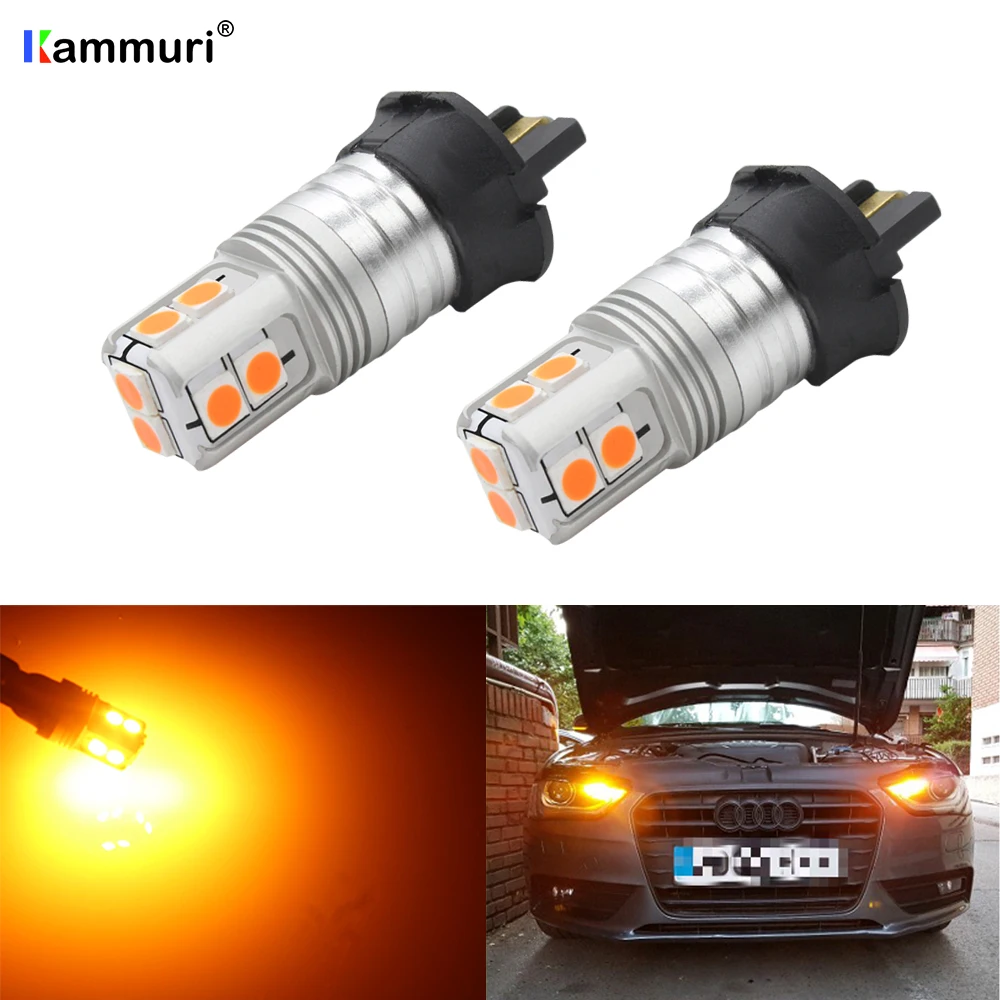 (2) Светодиодные лампы PW24W PWY24W для Audi A3 A4 A5 Q3 BMW F30 i3 VW MK7 Golf CC Fusion|Сигнальная лампа| |
