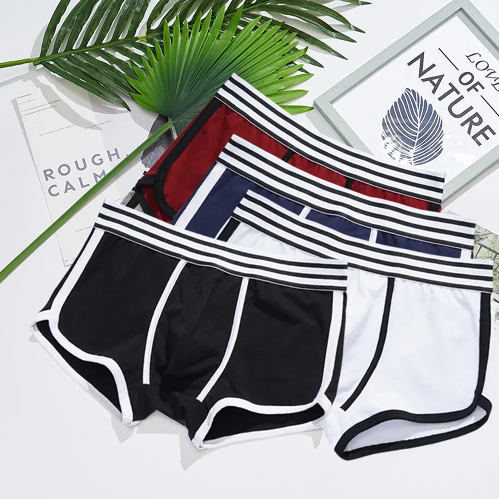 

Men Sexy Boxer Shorts Convex Pouch Underwear Cotton Underpants Bikini Boxers Soft Shorts Mini Briefs Swimming Trunks Panties