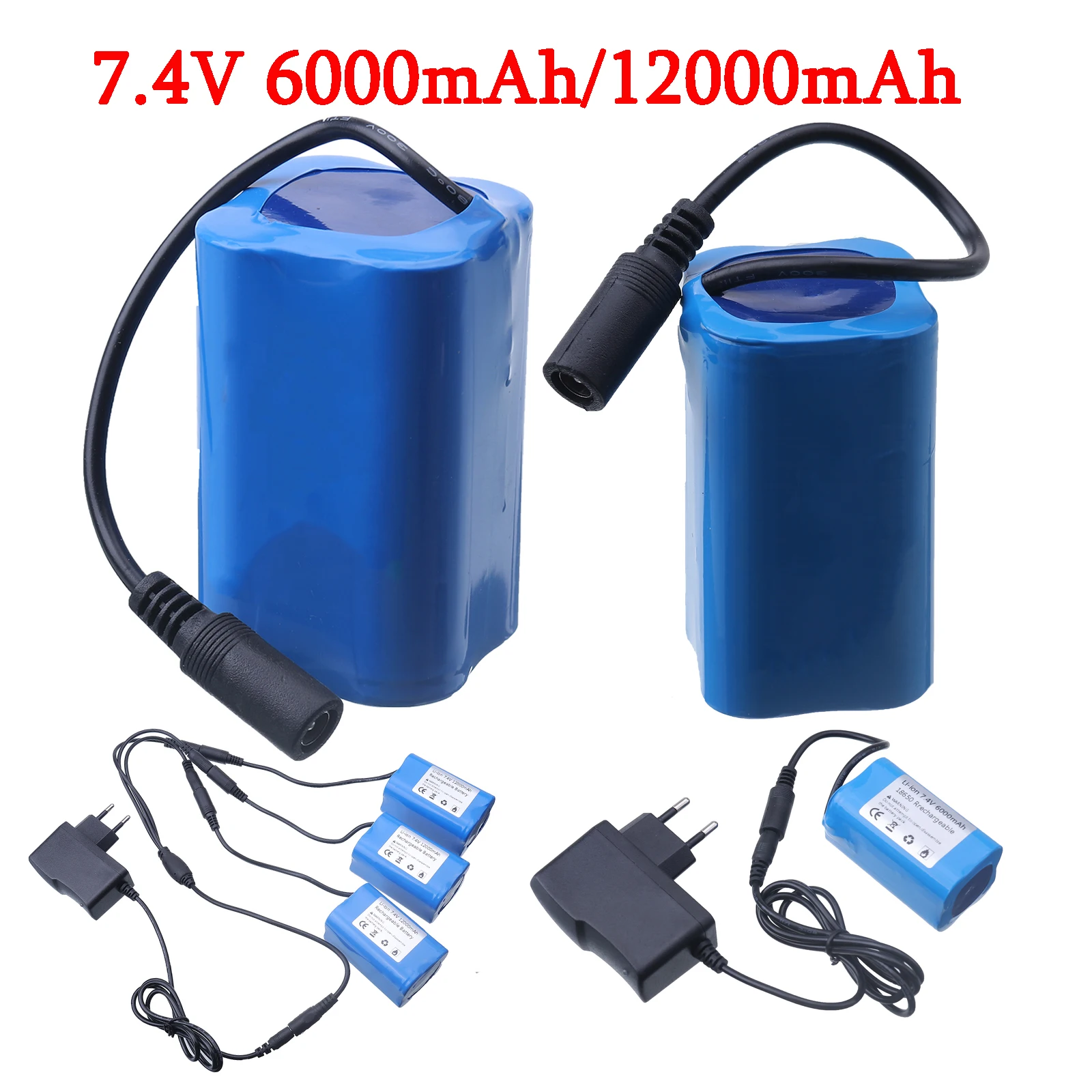 74 v 12000mah 6000mah батарея 3to1 зарядка для t188 t888 2011 5