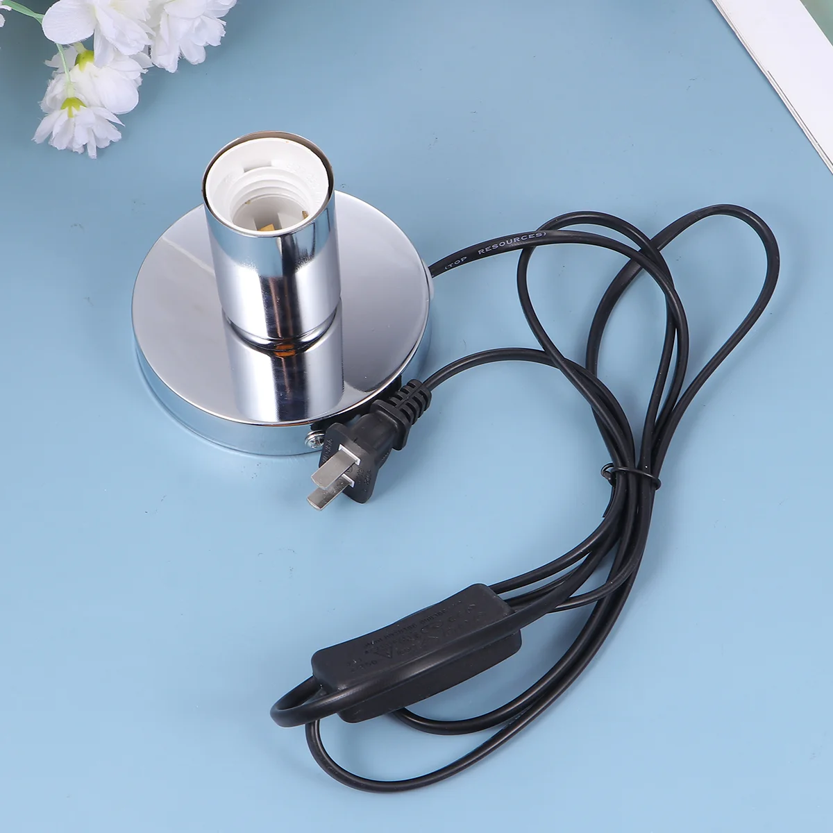 

Абажур для лампы E27 с проводом 1,8 м, основа для лампы «сделай сам» для дома с вилкой Стандарта США (черный)