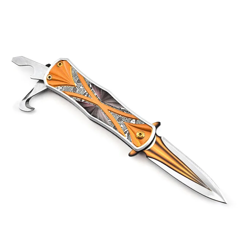 

Damascus Quality Multi-function knife Tactical Knife Survival knife Stainless Steel hunting knife Outdoor Camping Pocket Knives