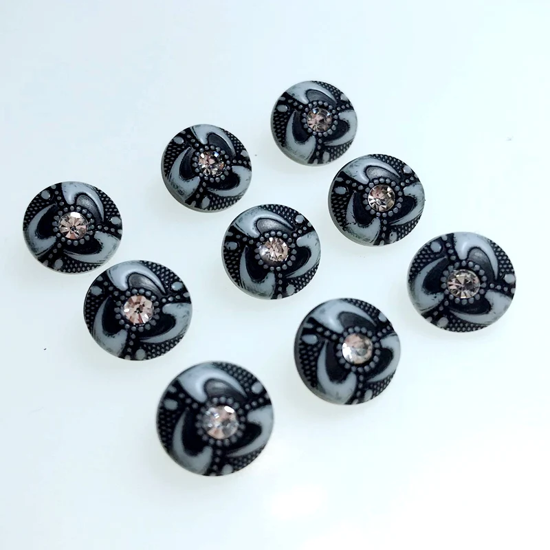 HL 30/50/150 шт 11 мм новые кнопки из смолы хвостовик с Стразы DIY Швейные аксессуары для