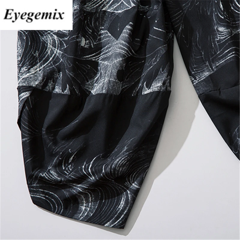 Eyegemix 2021 японский Стиль Harajuku для мужчин брюки Сакура костюм самурая свободные
