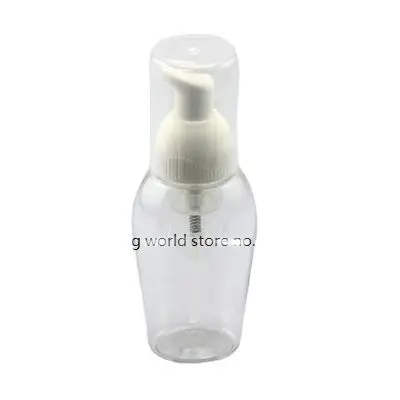 50 мл прозрачная/синяя пластиковая ПЭТ бутылка с вспенивающим насосом для