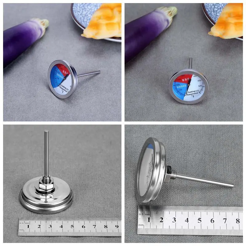 100-550 ℉ термометр из нержавеющей стали Датчик Открытый лагерь инструмент барбекю