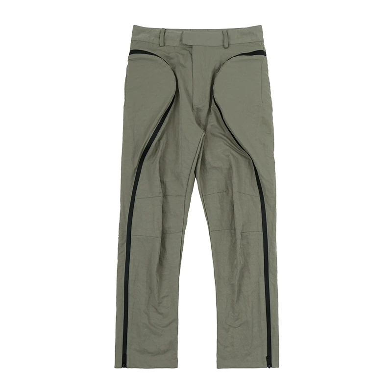 Деловые дизайнерские серые/черные повседневные брюки-карго от firmранчо корейские