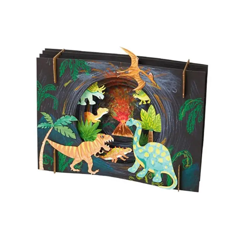 

Dinosaur era three-dimensional assembly creative art painting materials children diy handmade material package kindergarten