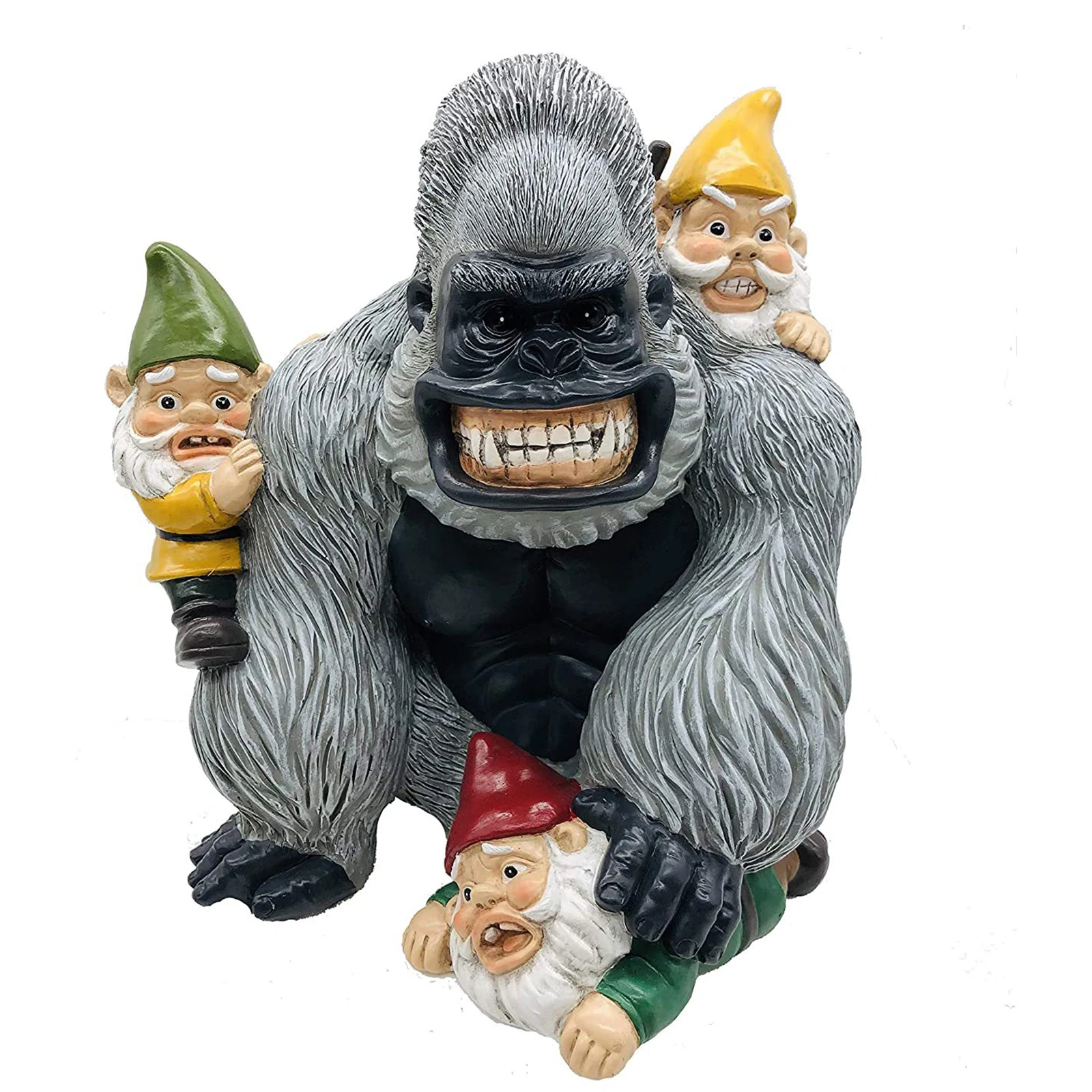 

Simulation Gorilla Statue Resin Crafts Ornaments for Garden View Courtyard Decoration HFD889