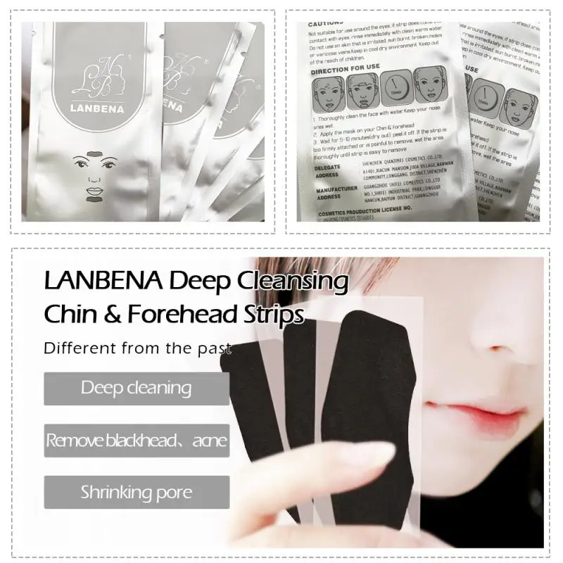 Новинка 1 шт. глубокое очищение лба и подбородка полоски для угрей отшелушивающая