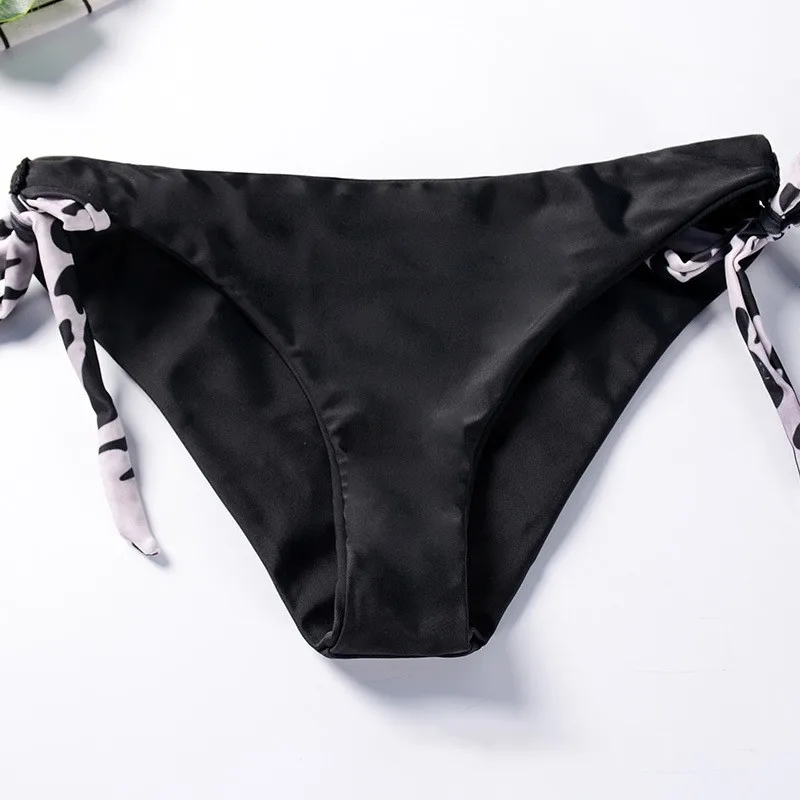 

2021 Sexy Solid Color Bikini Women Swimwear Swimsuit Female Bathing Suit Push Up Bikini Set Beachwear Leopard Print Split Bikini