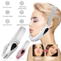 electric v face lifting double chin reducer lifting facial slimming shaping microcurrent led light devices neck massager lift