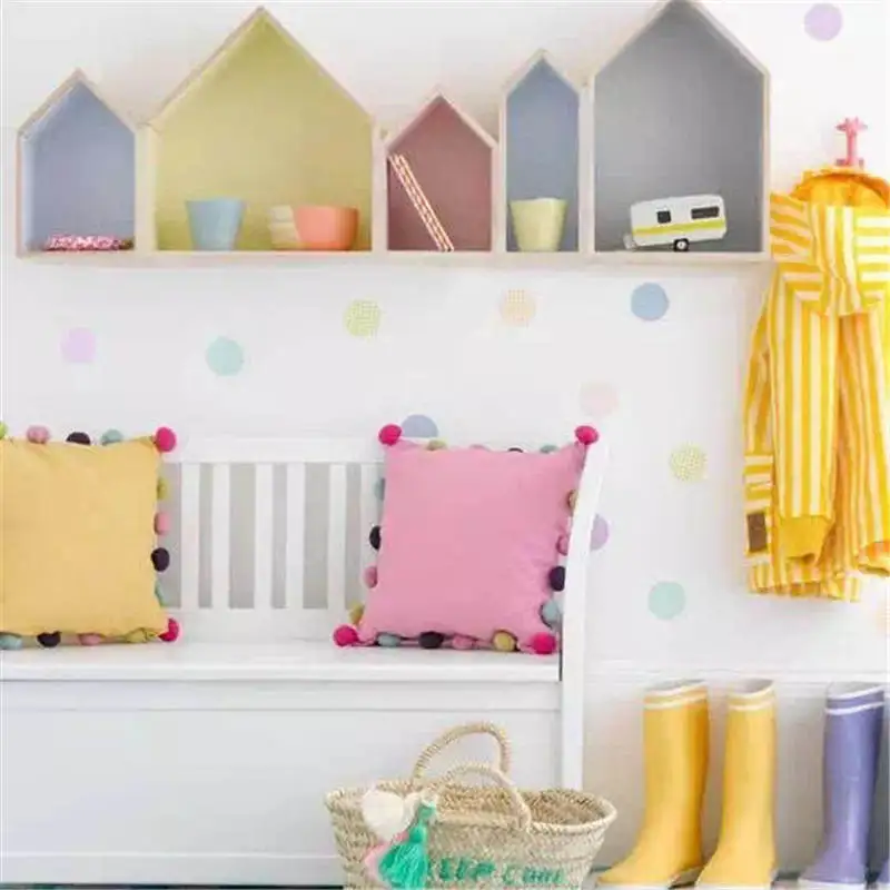 

Children's Room Wooden Shelf House Partition Nordic Style Home Decor Crafts Decorative Shelves