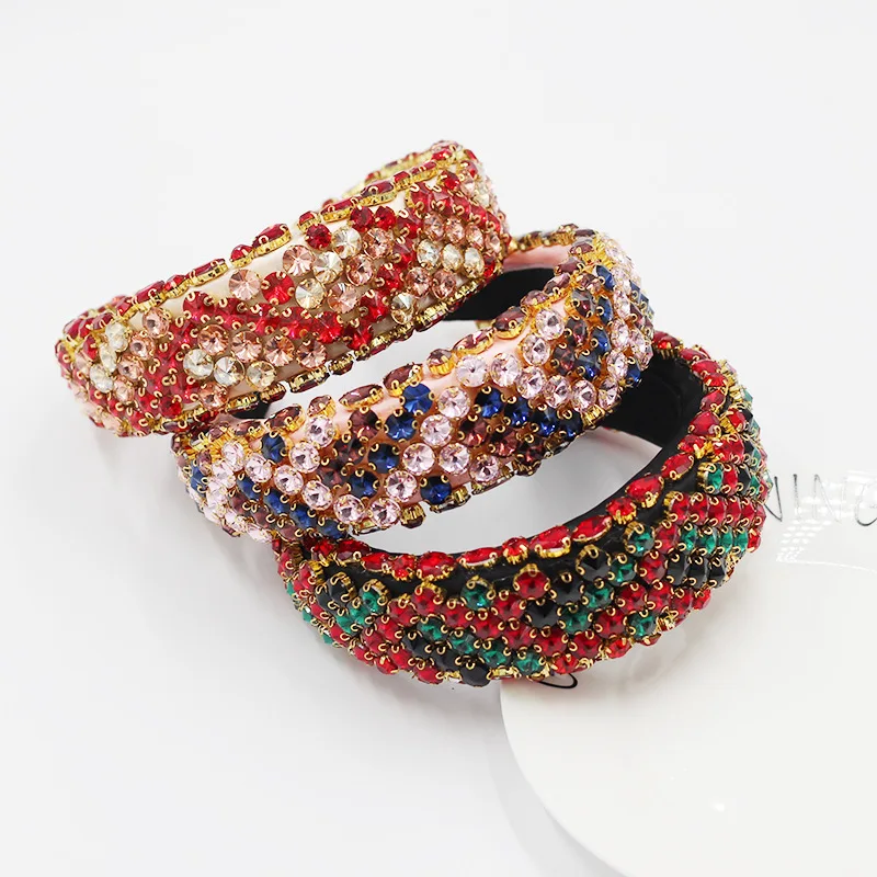 

Барокко Дворцовый стиль полный кристалл Роскошные дамы Выпускной подиумный ободок для волос подарки преувеличенные уличные фотографии ак...