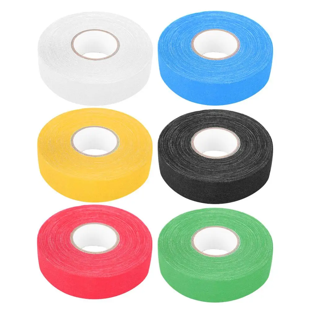 2.5CMx25M Hockey Protective Tape Wear-Resistant Non-Slip Waterproof Cotton Elastic High-Viscosity For Rod Racket Sport Equipment