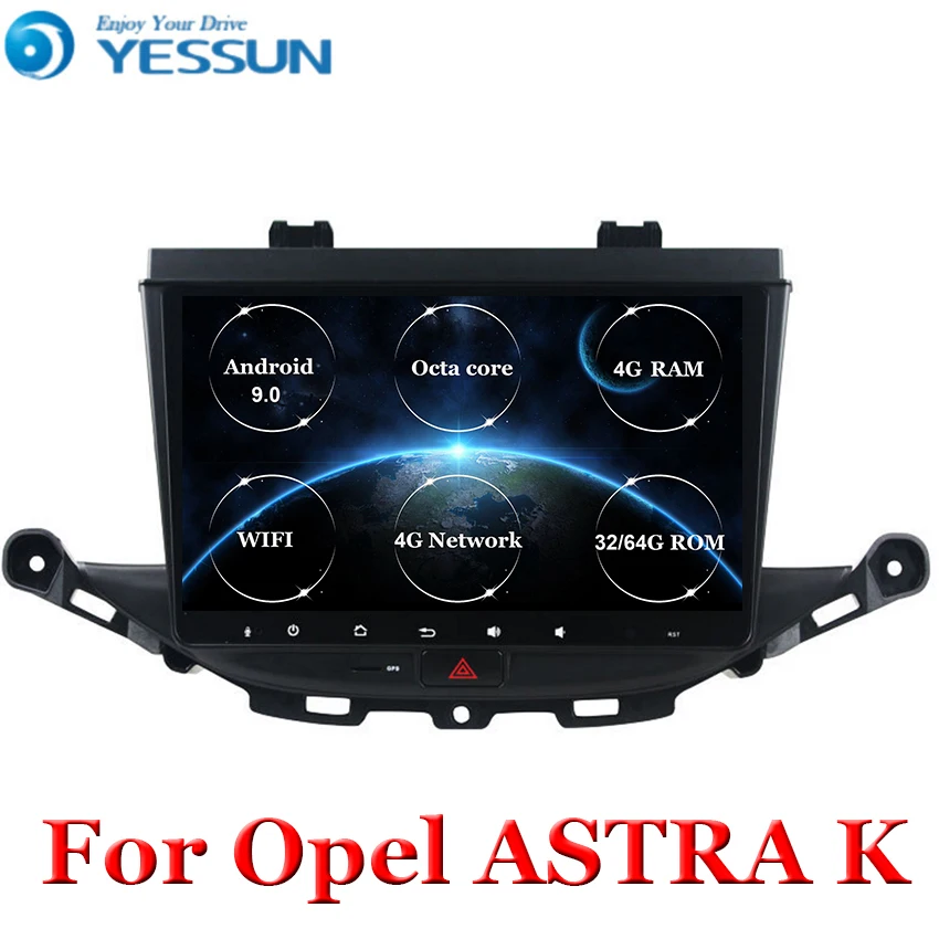 Android 9 Octa core 4G RAM no DVD Player GPS навигация для Opel ASTRA K 2016 2017 головное устройство
