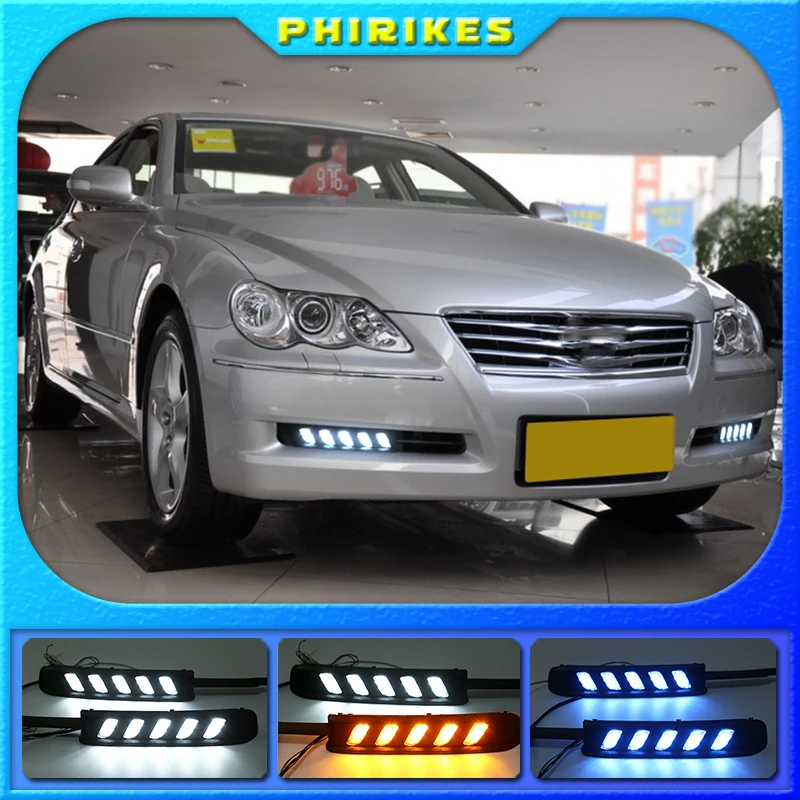 

2Pcs DRL Daytime Running Light For Toyota MARK X REIZ 2004 2005 2006 2007 2008 2009 LED Fog Lamp